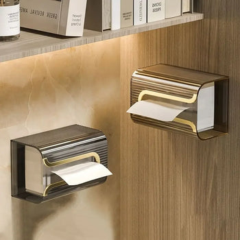 Wall-Mounted Clear Tissue Box – Sleek & Space-Saving Design - Clarify.pk