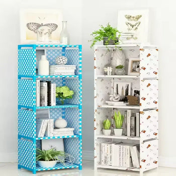Multipurpose 4-Layer Oxford Storage Rack – Durable Home Organizer - Clarify.pk