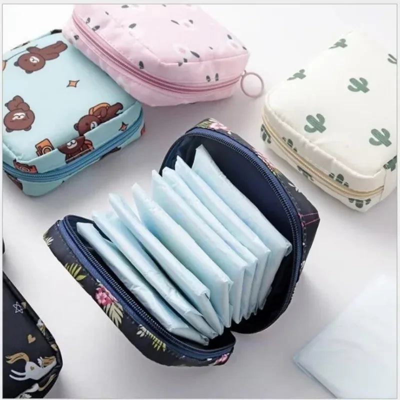 Women’s Tampon & Sanitary Pad Organizer Bag (Random) - Clarify.pk