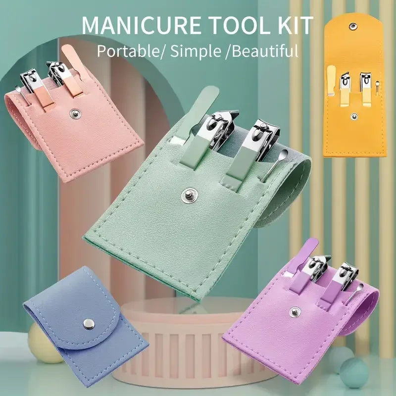 4 Pcs Nail Clipper & Manicure Set – Stainless Steel Grooming Kit