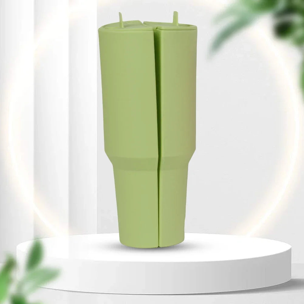 Silicone Water Bottle Liner Drink Divider - Double-Flavor Insert for 40oz Tumblers