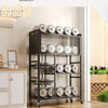 Foldable Multi-Layer Snack Rack & Floor Trolley | Stainless Steel Storage Organizer
