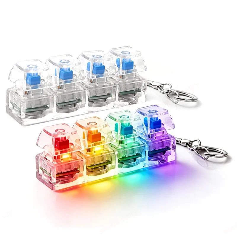 Glowing Keyboard Stress Relief Keychain
