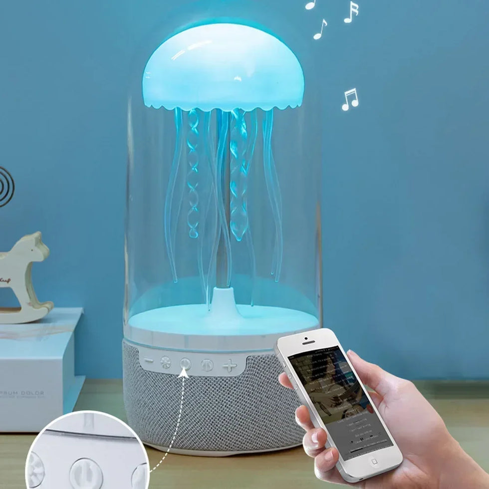 Jellyfish Bluetooth Speaker – HiFi Wireless Sound & LED Mood Light