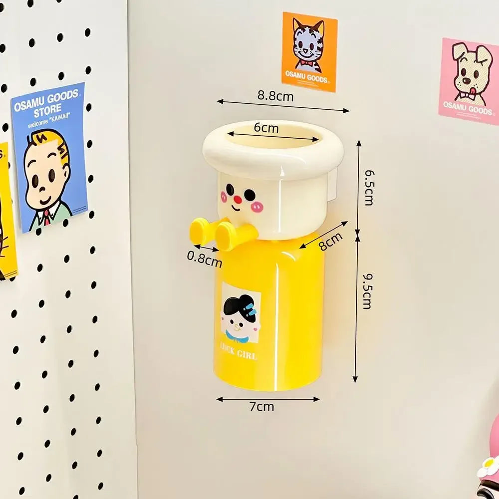 Wall-Mounted Magnetic Toothbrush Holder with Cup (each) - Clarify.pk