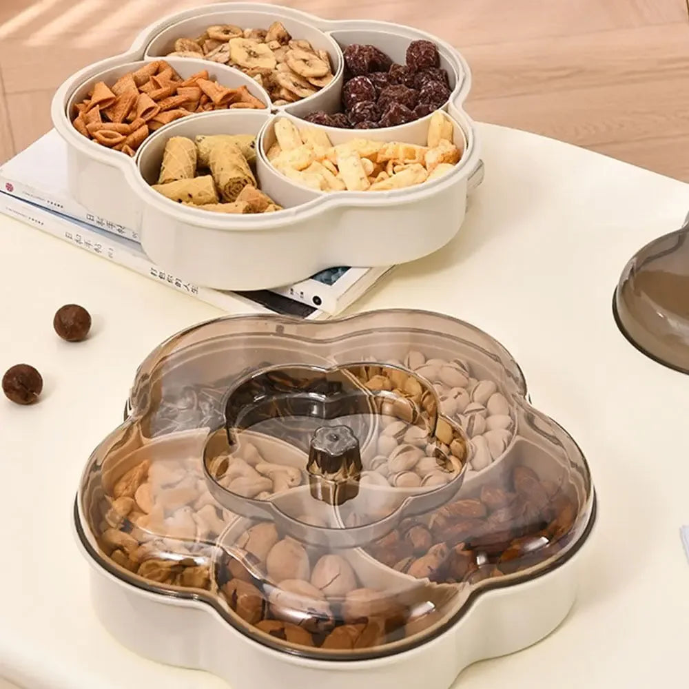 Luxury Divided Snack Serving Tray with Lids - Clarify.pk