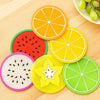 Fruit-Shaped Silicone Cup Mats – 6PCS Heat Resistant - Clarify.pk
