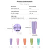 Silicone Water Bottle Liner Drink Divider - Double-Flavor Insert for 40oz Tumblers