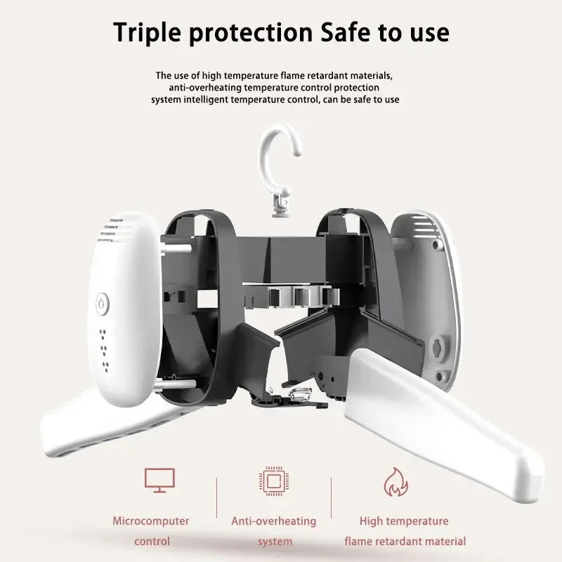 Travel Portable Foldable Electric Clothes Drying Hanger Dryer Shoe Dryer Household Multi-function Dryer Small Dryer