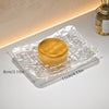 Transparent Glacier-Patterned Luxury Soap Holder