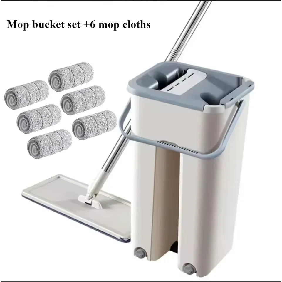 Self-Cleaning Magic Mop with Bucket for Easy Floor Cleaning - Clarify.pk