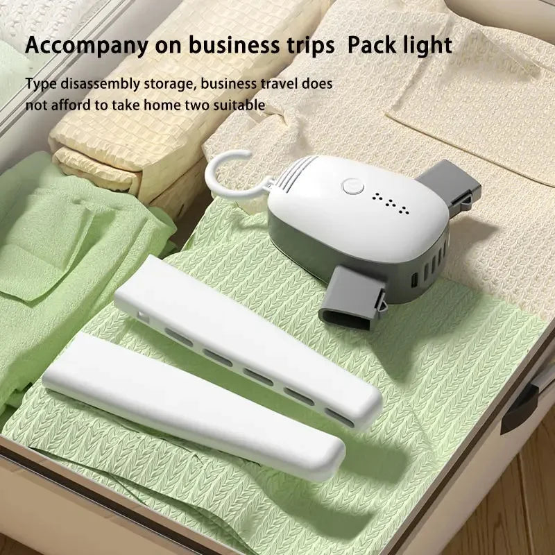Travel Portable Foldable Electric Clothes Drying Hanger Dryer Shoe Dryer Household Multi-function Dryer Small Dryer