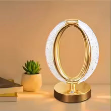 Halo Oval Rechargeable LED Crystal Desk Lamp