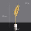 Golden Metal Leaf Desktop Decor - Luxury Home Ornament