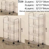 Luxury Acrylic Utility Trolley with Wheels - Clarify.pk