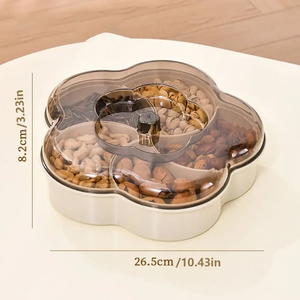 Luxury Divided Snack Serving Tray with Lids - Clarify.pk