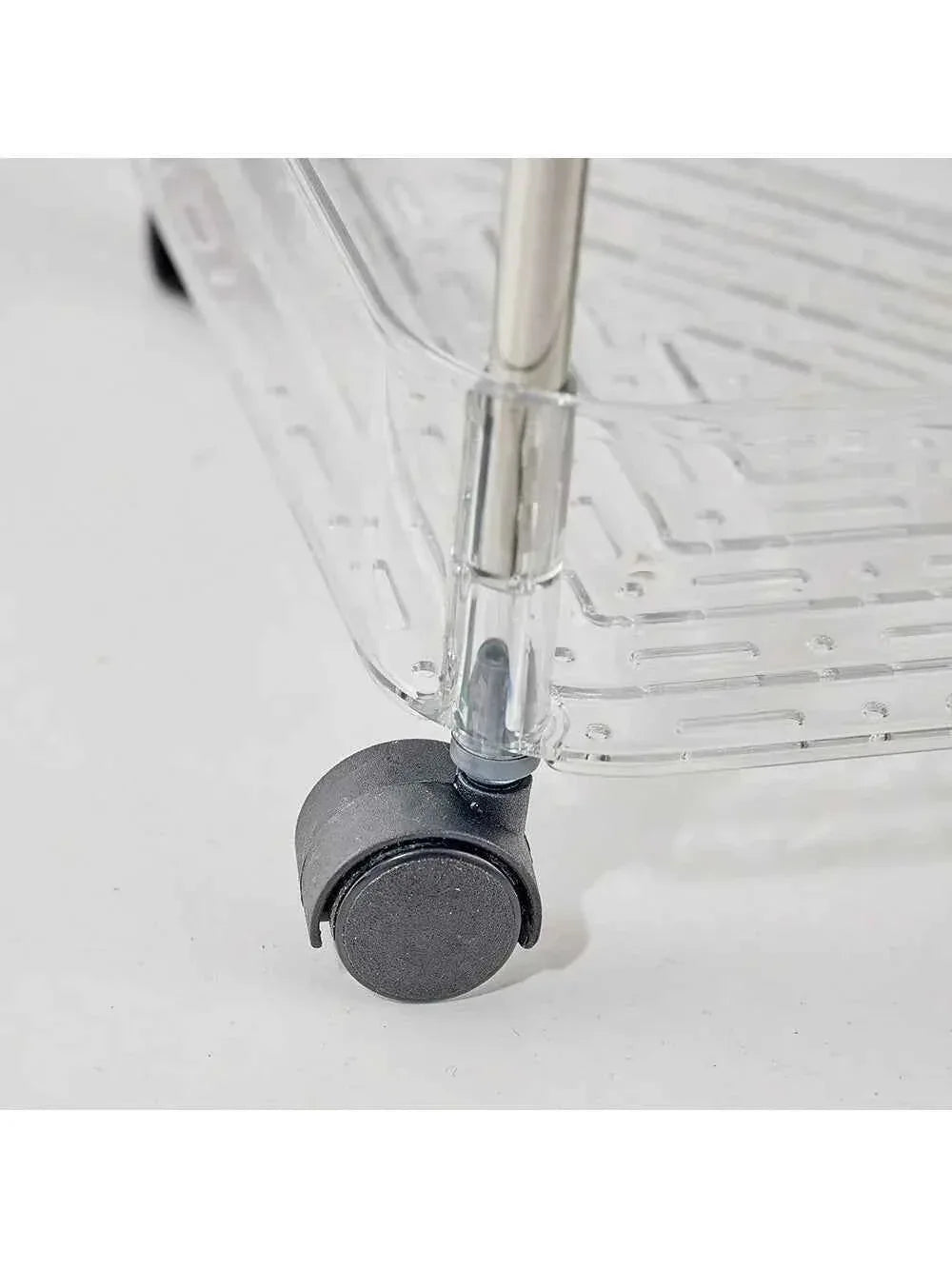 Acrylic Triangle Corner Trolley for Space-Saving Storage Solutions - Clarify.pk