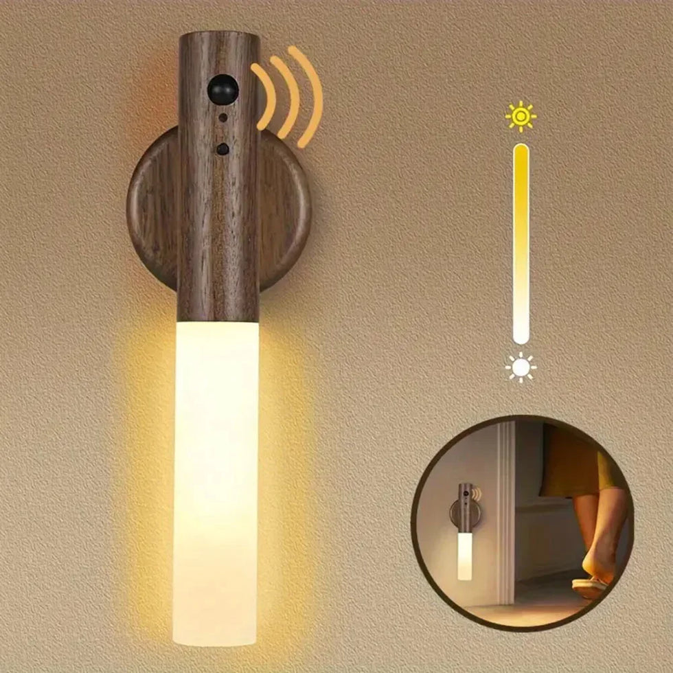 Rechargeable Motion Sensor Night Light – Magnetic Wall Lamp - Clarify.pk