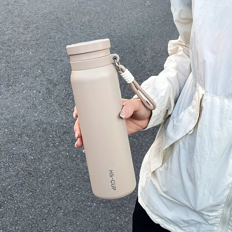 800ml Insulated Water Bottle with Tea Strainer (Random color) - Clarify.pk