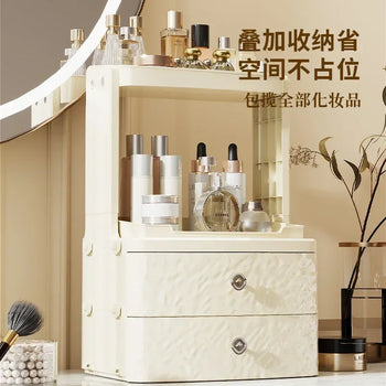 Cosmetics Storage Box – Multifunctional Dressing Table Organizer - Clarify.pk