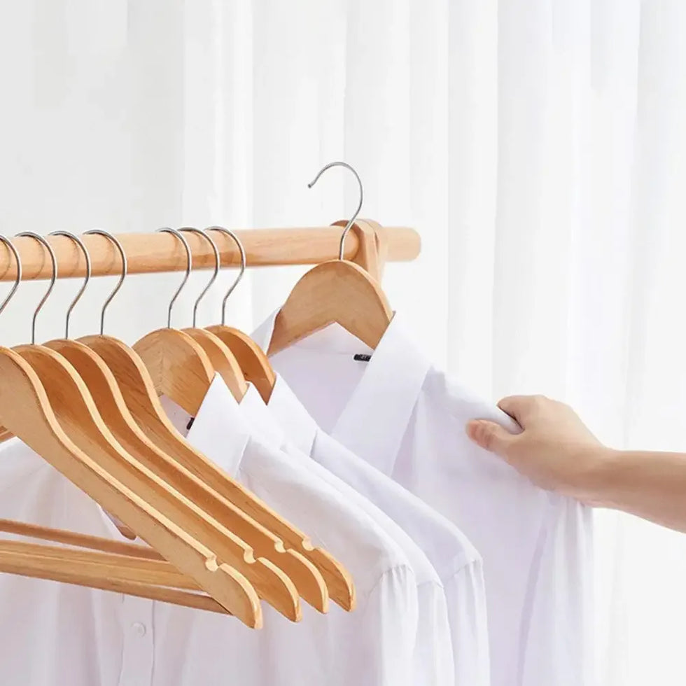 Pack of 3 Wooden Clothes Hangers – Premium Quality