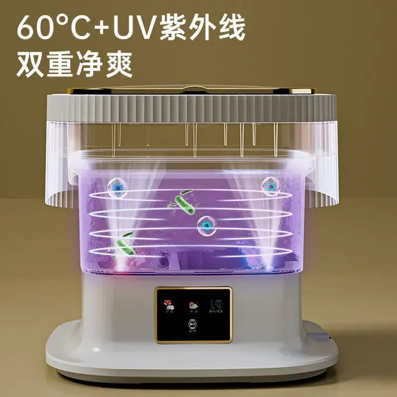 Folding Mini Washing Machine – Portable Baby & Socks Washer (11L) - Clarify.pk