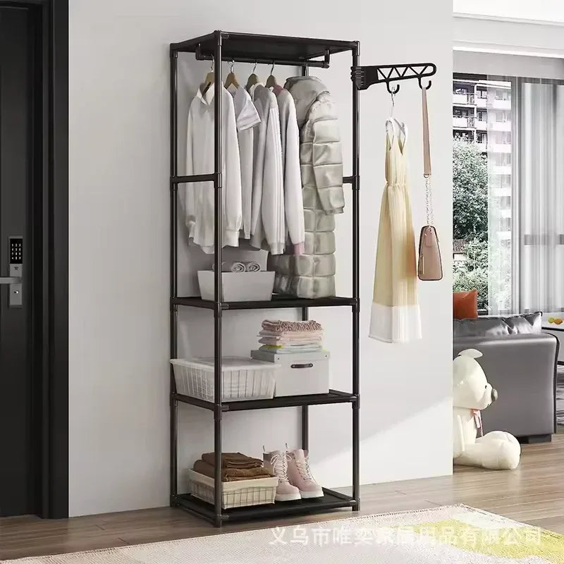 Hanger Stand & Coat Rack – Portable Clothes Organizer with Shelf - Clarify.pk