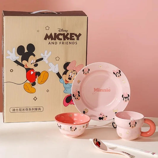 Disney Minnie Mouse Kids 5-Piece Dinner Set with Gift Box - Clarify.pk