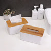 Japanese Bamboo & Wood Tissue Box – Multi-Functional Storage Organizer - Clarify.pk