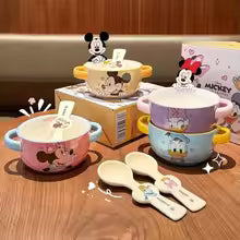 Disney Mickey & Friends Ceramic Baby Bowl – Donald Duck Themed Toddler Feeding Bowl with Matching Spoon