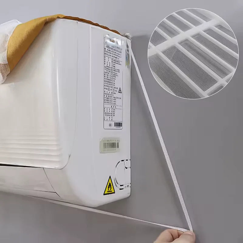 Air Conditioner Dust Cover – Wall-Mounted Washable AC Protector (Random) - Clarify.pk