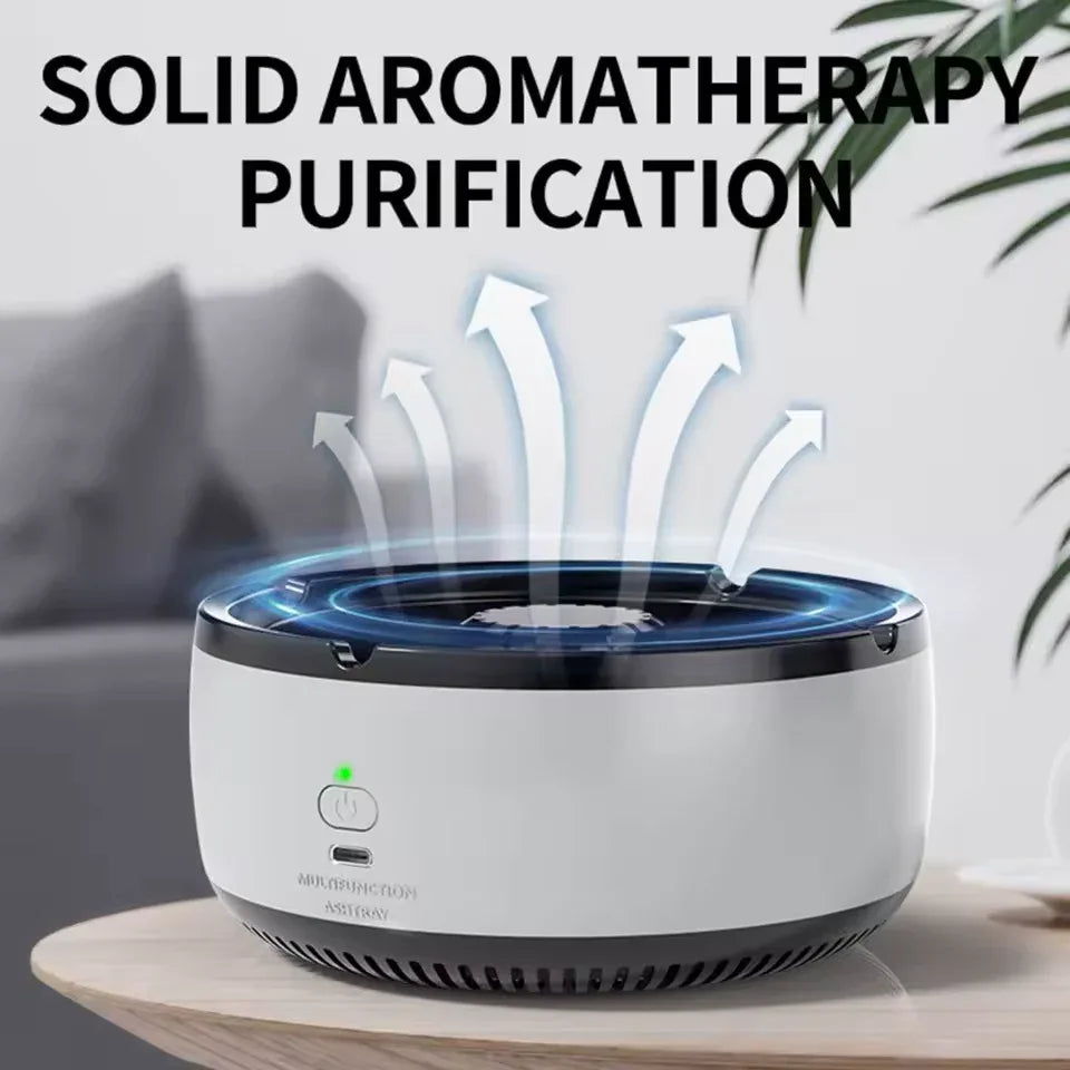 Rechargeable Ashtray Extinguisher – Smokeless Portable Air Purifying Ashtray