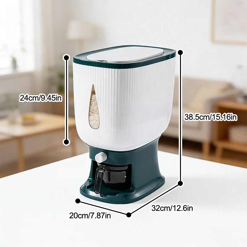 Home Rice Bucket - Insect-proof and Moisture-proof Sealed Container - Food-grade Storage Bin for Rice