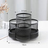 دھاتی گھومنے والا قلم ہولڈر - 360° میک اپ اور ڈیسک آرگنائزر