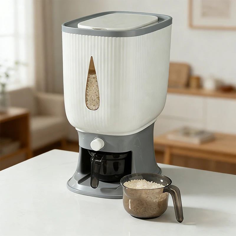 Home Rice Bucket - Insect-proof and Moisture-proof Sealed Container - Food-grade Storage Bin for Rice