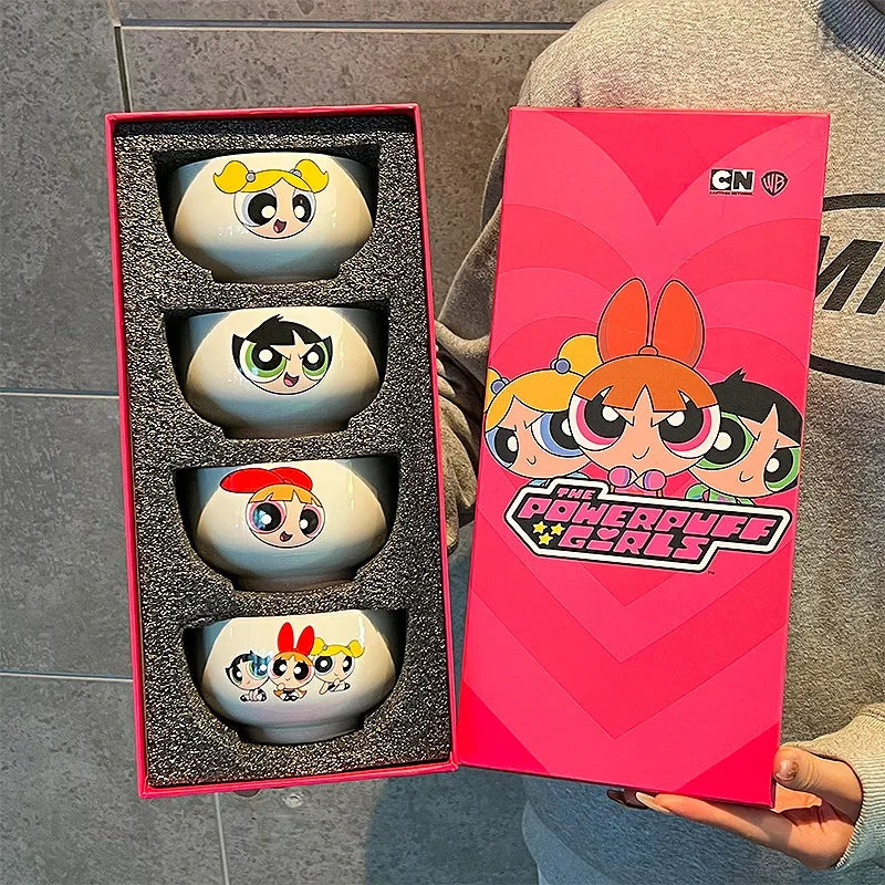 Powerpuff Girls 3-Piece Ceramic Bowl Set – Gift Box - Clarify.pk