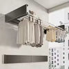 Space-Saver Pro Wall-Mounted Foldable Towel Rack – Heavy Duty Aluminum Indoor/Outdoor Clothes Drying Rack