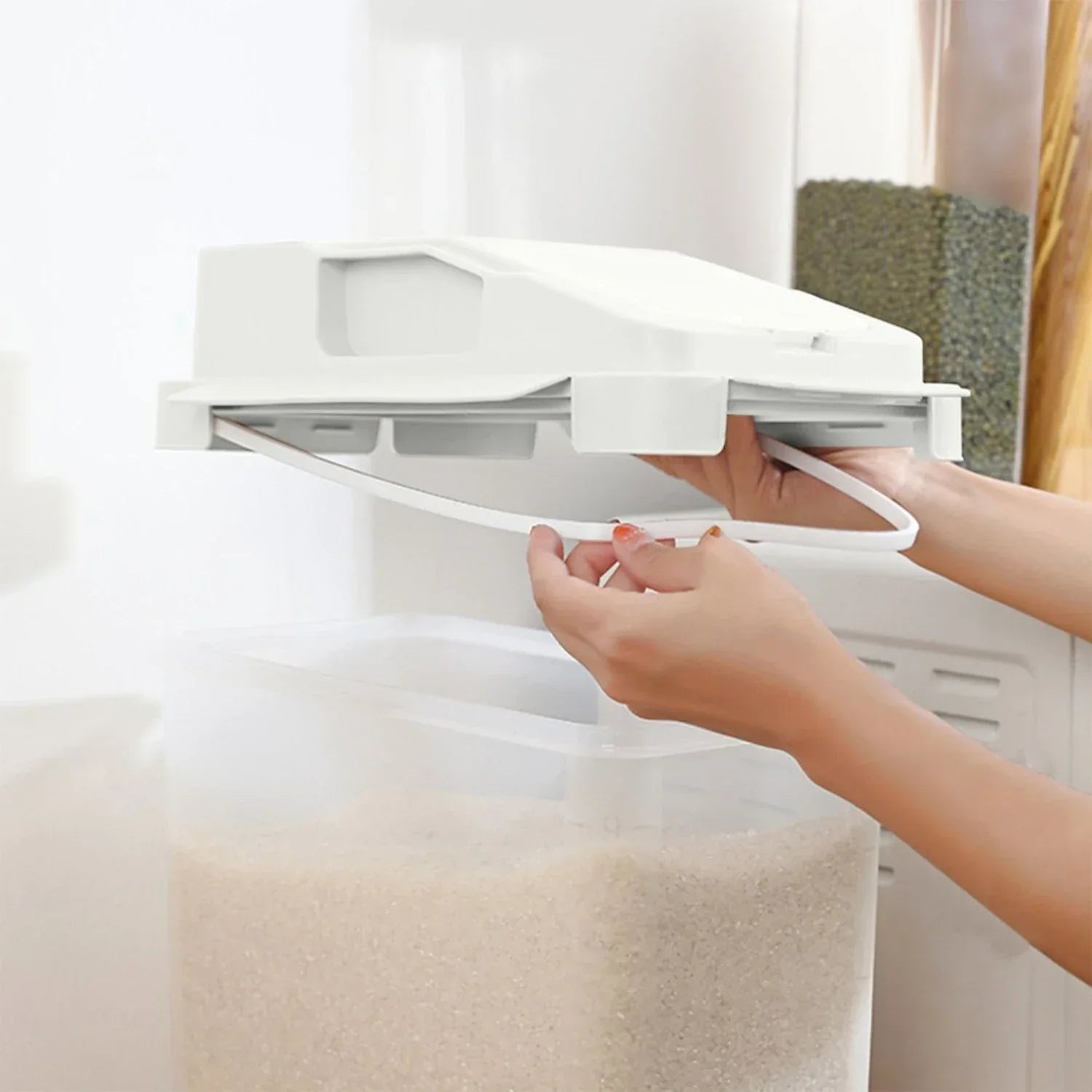 10kg Rice Storage Bucket with Wheels – Easy Carry - Clarify.pk