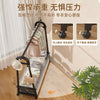 Minimalist Heavy Duty Clothing Stand with Bottom Storage & Wheels