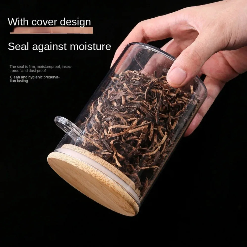 Transparent Airtight Spice & Snack Jars with Lids & Spoons - Clarify.pk