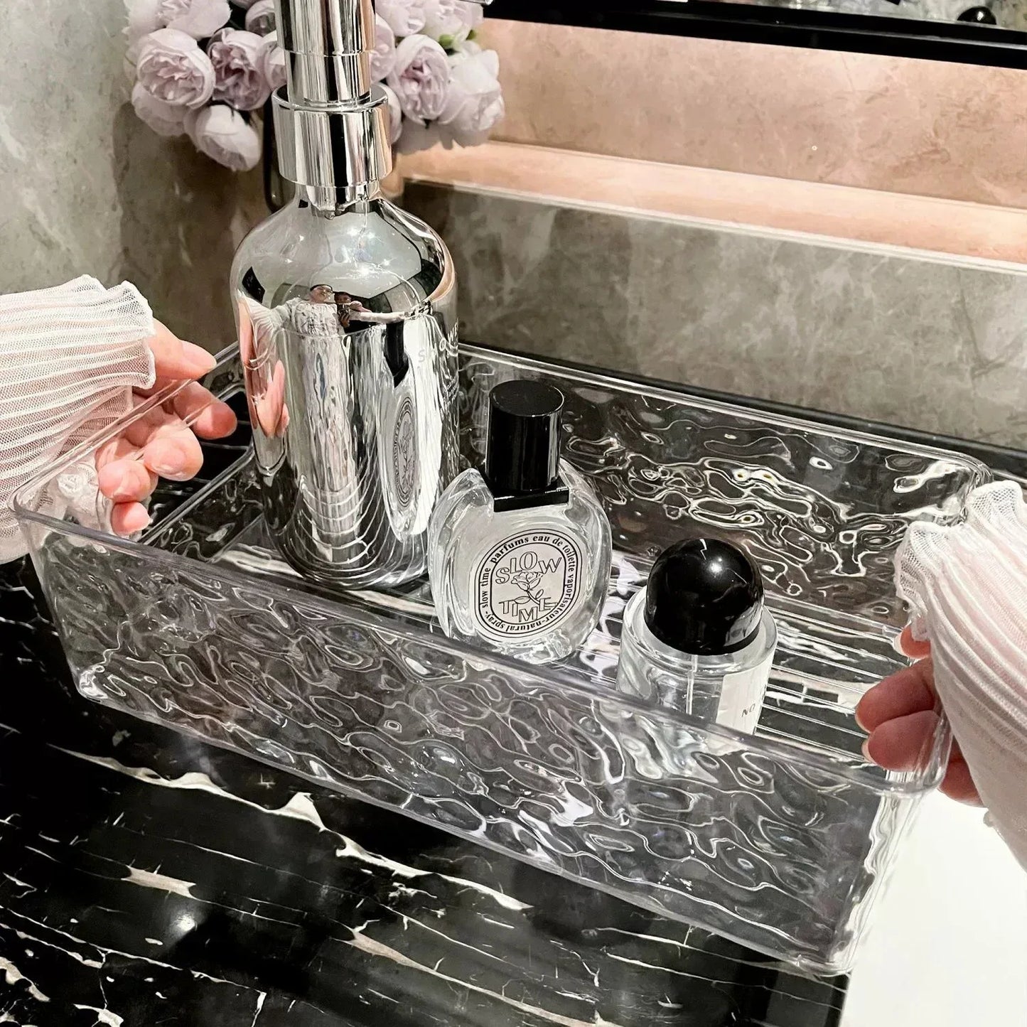 Glacier Pattern Cosmetics Storage Box - Clarify.pk