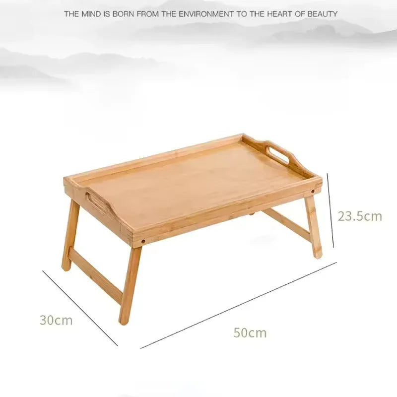 Bamboo Bed Tray – Laptop & Food Serving Table - Clarify.pk