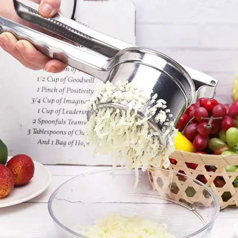 Stainless Steel Potato Masher & Juicer – Easy Clean - Clarify.pk