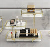 Luxury 2-Tier Marble Style Cosmetics Organizer