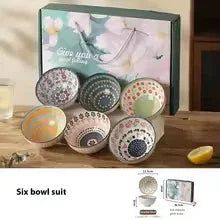 Exquisite Porcelain Bowl Set (6 pcs) – Microwave Safe