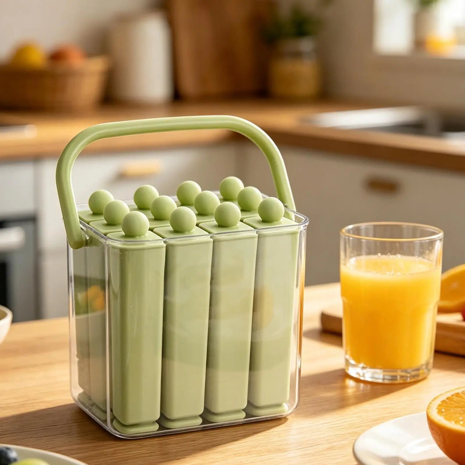 Silicone Ice Pop Maker - Reusable Ice Cream Bar Mold