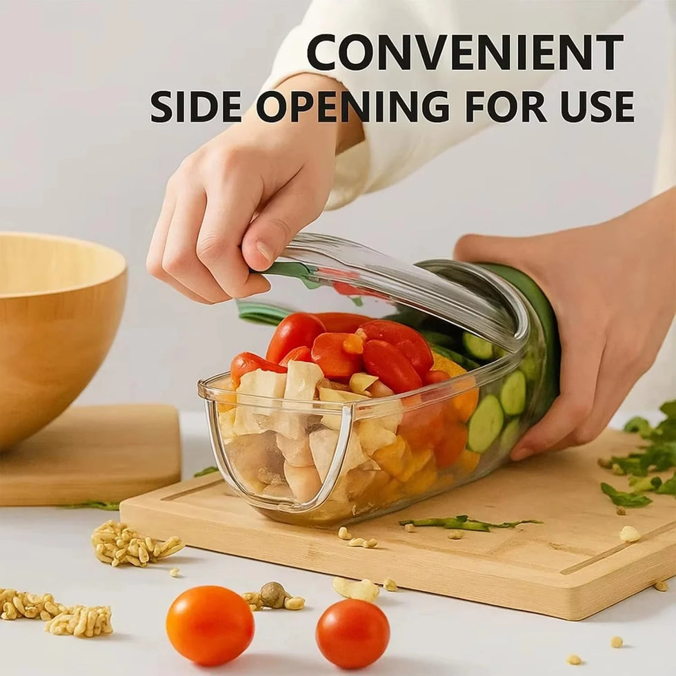 Acrylic Salad Pod Container – Leak-Proof Meal Prep Bowl