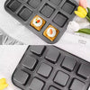 Square Cavity Baking Tray – Non-Stick Mini Muffin & Brownie Pan