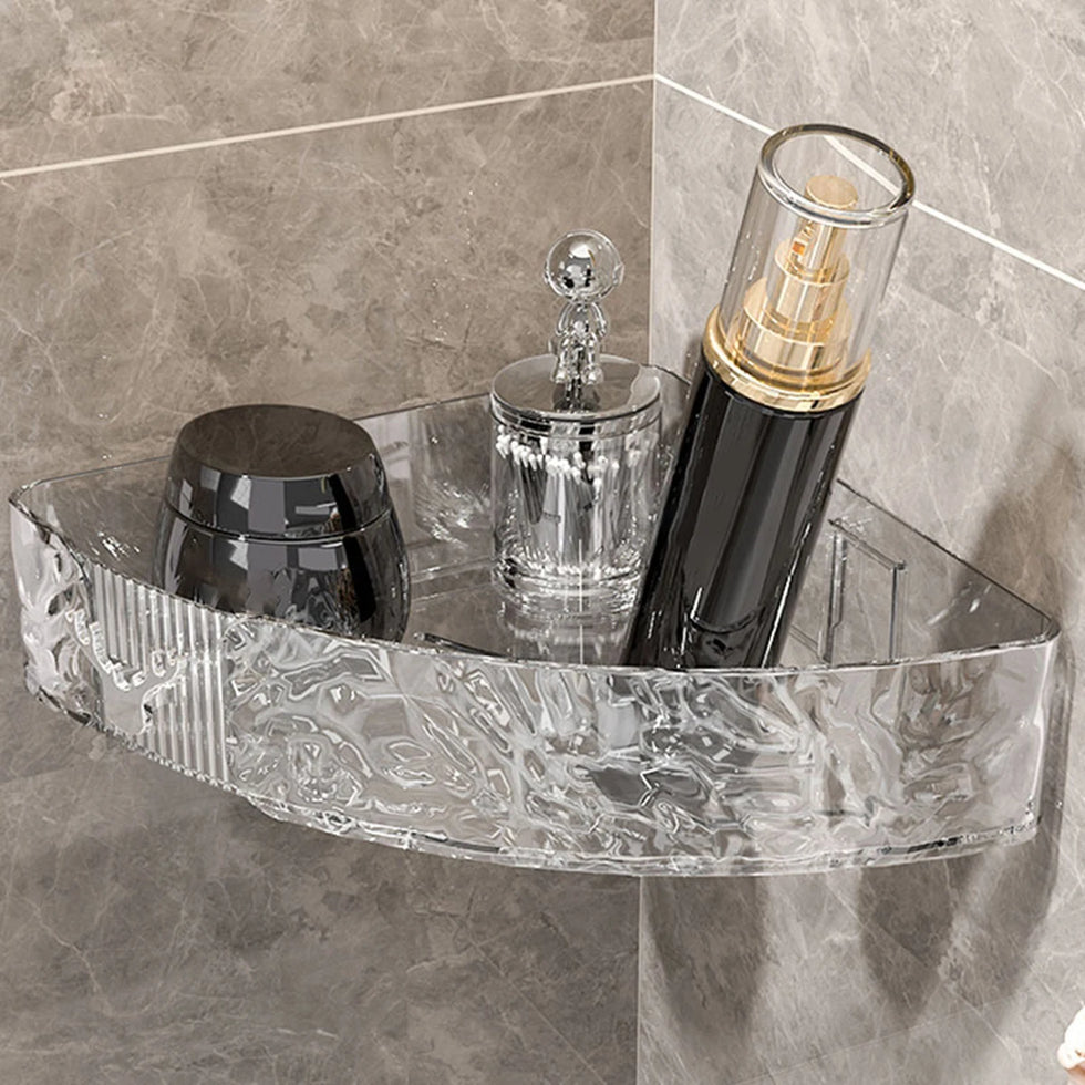 No-Drill Corner Shower Rack – Industrial Suction Storage