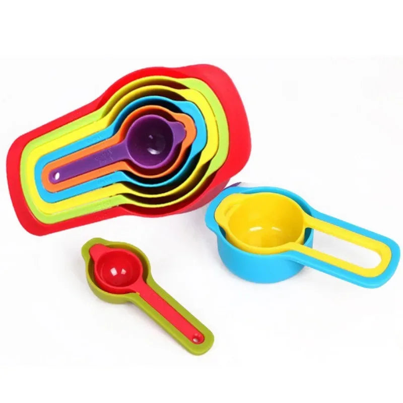 6-Piece Rainbow Measuring Spoons Set – Kitchen Utensils